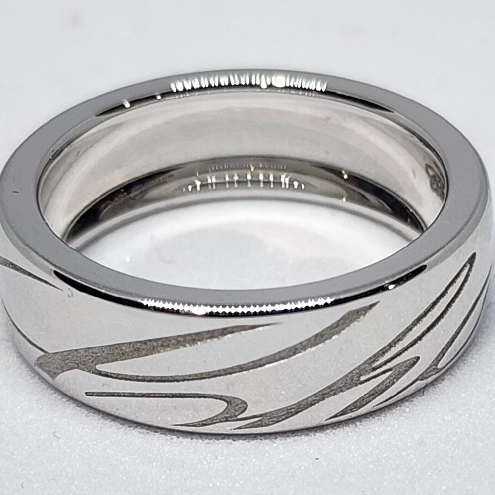 Chopard Chopardissimo Signature 18k 750 White Gold Band Ring Size 6
